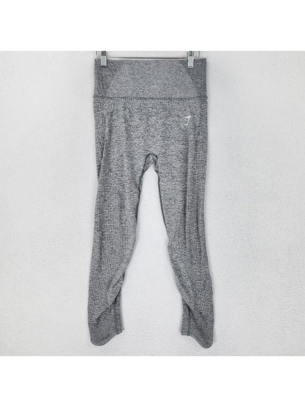 Gymshark Leggings Womens Medium Gray High Rise Seamless Ankle Pocket Gym